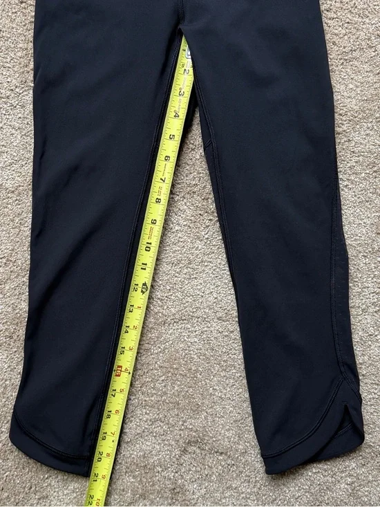 Lululemon Revitalize Crop 21 Black Mesh Leggings Size 4 - Picture 10 of 14